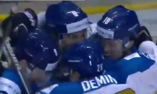 Видео первой шайбы молодежной сборной Казахстана на чемпионате мира-2019