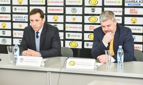 Видео послематчевой пресс-конференции игры ВХЛ «Сарыарка» — «Химик» 1:2 ОТ