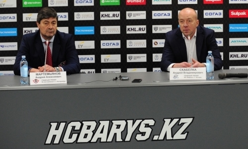 Видео послематчевой пресс-конференции игры КХЛ «Барыс» — «Автомобилист» 2:7