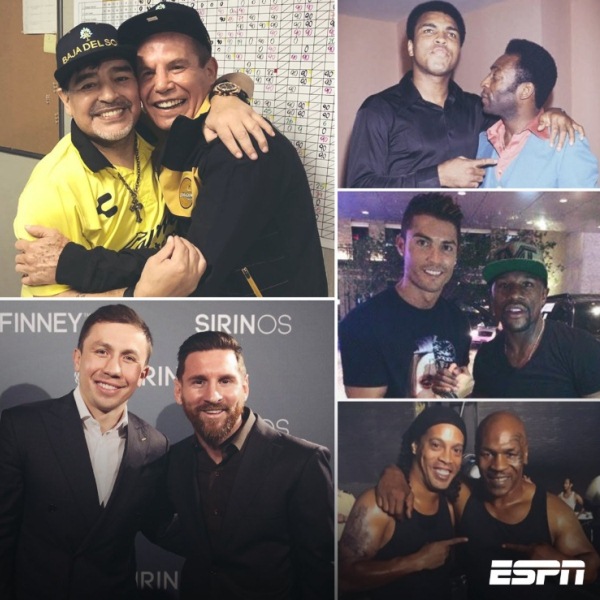 «Двойной инфаркт!». Фото Головкина с Месси сравнили с Мохаммедом Али и Пеле