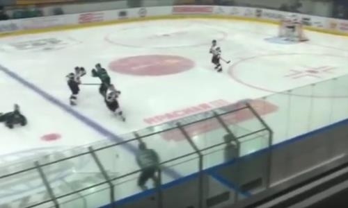 Видео мощного силового приема в матче чемпионата Казахстана