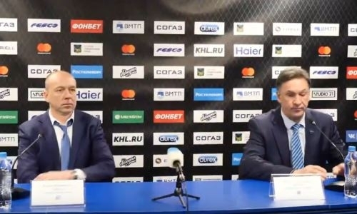 Видео послематчевой пресс-конференции игры КХЛ «Адмирал» — «Барыс» 1:3