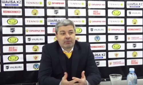 Видео послематчевой пресс-конференции игры ВХЛ «Сарыарка» — «Барс» 9:3