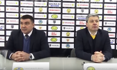 Видео послематчевой пресс-конференции игры ВХЛ «Сарыарка» — «Дизель» 3:2 Б