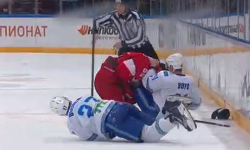 Нападающий «Барыса» вступился за капитана в матче КХЛ со «Спартаком»