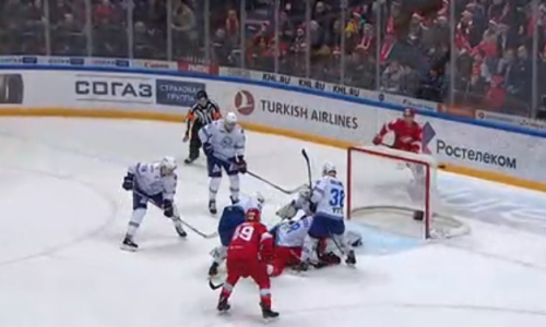 Видеообзор матча КХЛ «Спартак» — «Барыс» 2:3