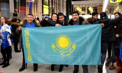 Как встретили сборную Казахстана в аэропорту Астаны после выступления на МЧМ-2019
