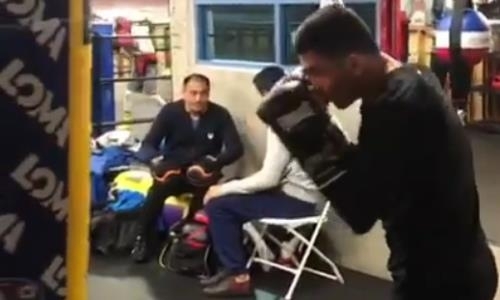 Непобежденный казахстанский нокаутер показал видео своих тренировок в США