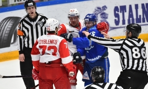 «Хозяевам откровенно не везло». Сайт КХЛ разобрал историческое поражение «Барыса» и выделил курьезный случай