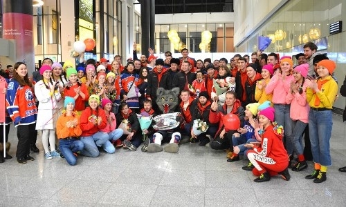 «Арлан» торжественно встретили в аэропорту после победы в Континентальном Кубке