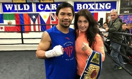 Казахстанская «GGG среди жещин» обратилась к Пакьяо после его победы над Бронером