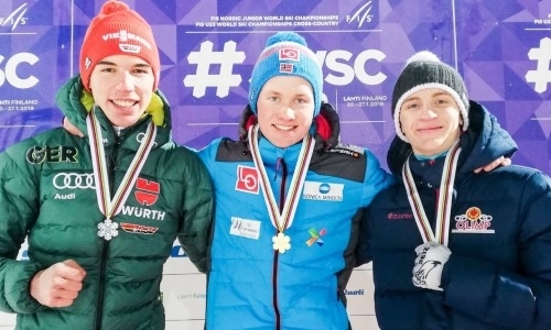 Казахстанский летающий лыжник завоевал историческую медаль юниорского чемпионата мира