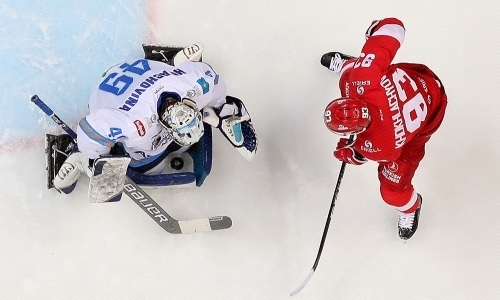 Фоторепортаж с матча КХЛ «Спартак» — «Барыс» 2:3