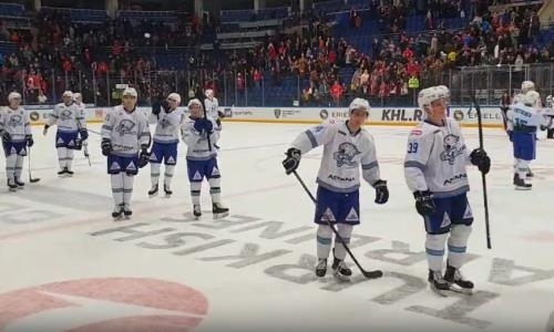 Видео реакции игроков «Барыса» на первую победу в 2019 году