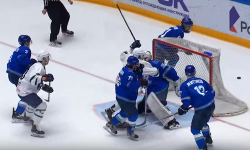 Видеообзор матча МХЛ «Снежные Барсы» — «Мамонты Югры» 2:1 ОТ