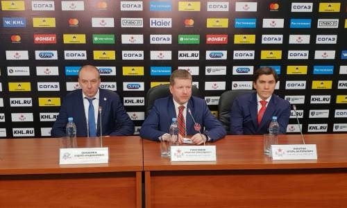 Видео послематчевой пресс-конференции игры КХЛ ЦСКА — «Барыс» 2:5