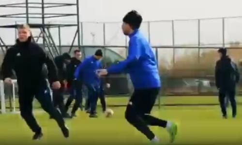 Видео тренировки «Акжайыка» в Турции