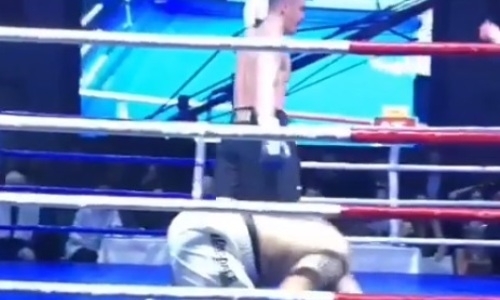 В Сети появилось новое видео нокдаунов и убойного нокаута казахстанского супертяжа
