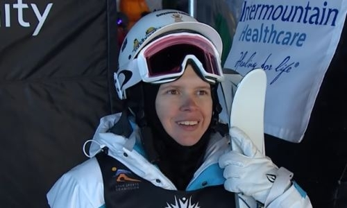 Видео «золотого» выступления могулистки Галышевой в финале ЧМ-2019 в США