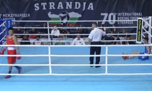 Видео нокдауна казахстанского боксера в бою с экс-соперником «Astana Arlans»