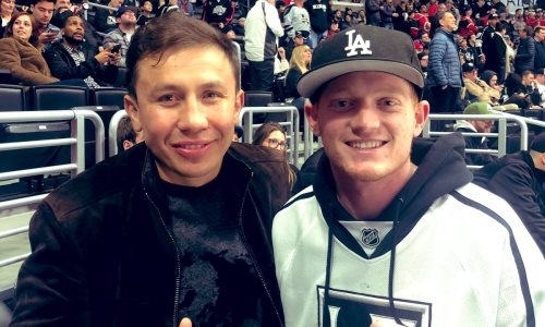 «Если нужен тафгай». Головкина «поймали» на хоккейном матче в Лос-Анджелесе