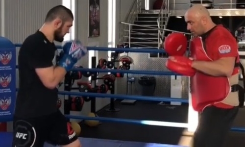 «Взрывная сила». Разбор видео тренировки Нурмагомедова перед боем с Мэйвезером после победы на «нефартовой» арене Головкина