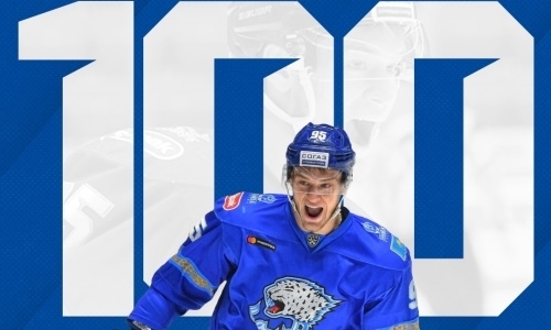 Форвард «Барыса» сыграл сотый матч в КХЛ