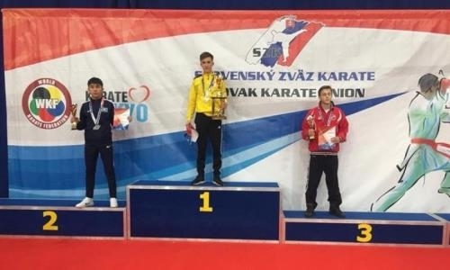 Казахстанский каратист выиграл «серебро» на турнире в Словакии