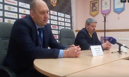 Видео послематчевой пресс-конференции игры ВХЛ «Рязань» — «Сарыарка» 3:2 Б