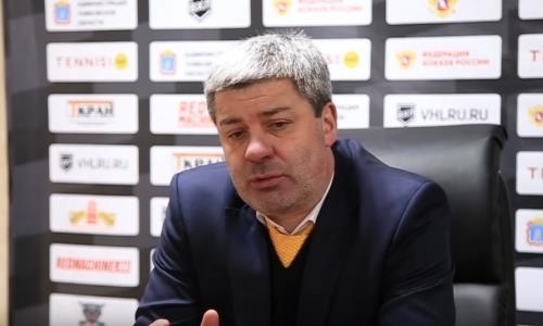 Видео послематчевой пресс-конференции игры ВХЛ «Тамбов» — «Сарыарка» 1:2 Б