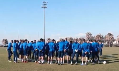 Видео с тренировки «Жетысу» на УТС в Турции