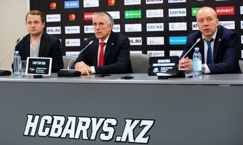 Видео послематчевой пресс-конференции игры КХЛ «Барыс» — «Авангард» 1:2 Б