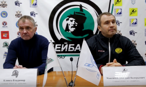 Видео послематчевой пресс-конференции игр плей-офф чемпионата РК «Бейбарыс» — «Темиртау» 3:0, 3:2