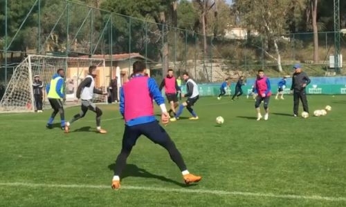 Видео с тренировки «Тараза» на УТС в Турции