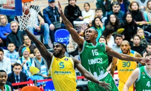«Астана» в упорной борьбе одолела УНИКС в матче ВТБ