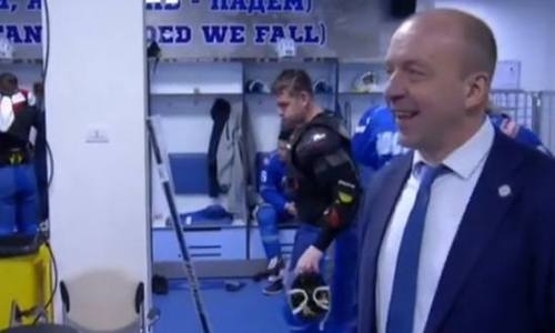 В шаге от полуфинала. Как хоккеисты «Барыса» радовались победе над «Торпедо» в пятом матче плей-офф КХЛ