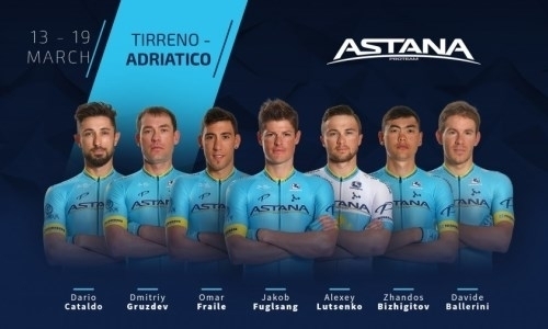 «Астана» — 13-я в командной гонке первого этапа «Тиррено-Адриатико»