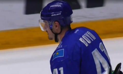 Видео шайбы Бойда в матче полуфинала плей-офф КХЛ «Барыс» — «Авангард»