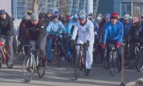 Праздничный велопробег прошел в Астане