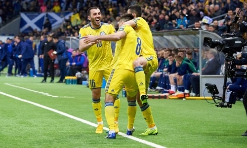 Сборная Казахстана вышла в лидеры группы отбора ЕВРО-2020