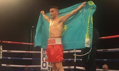 Казахстанский спарринг-партнер «Канело» одержал десятую победу в профи