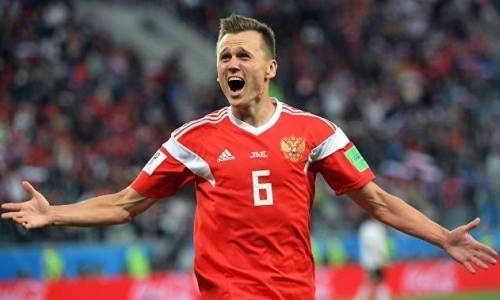 Завершился первый тайм матча Казахстан — Россия отбора ЕВРО-2020