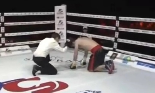 Видео нокаута, или как казахстанский боксер за две минуты «потушил свет» грузину