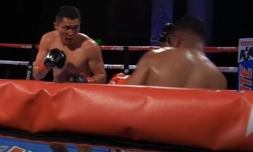 Видео боя, в котором казаху Нурсултанову разбили нос, но он победил в Голливуде