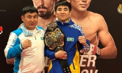 «Звезда ММА» из Казахстана нанес первое поражение своему сопернику в Алматы