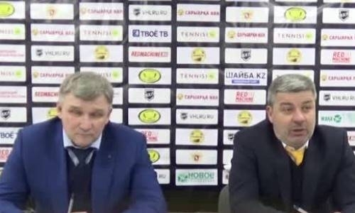 Видео послематчевой пресс-конференции игры ВХЛ «Сарыарка» — «Югра» 4:2