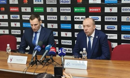 Видео послематчевой пресс-конференции шестой игры плей-офф КХЛ «Торпедо» — «Барыс» 3:1