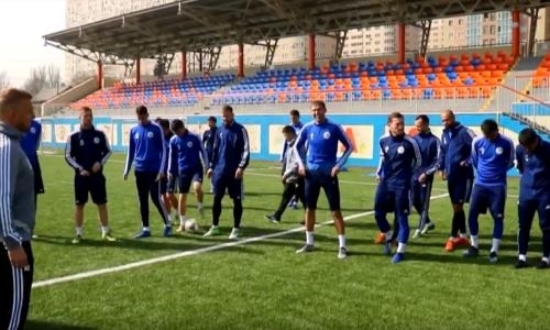 Видео предыгровой тренировки «Окжетпеса»
