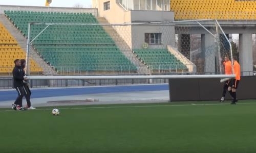 Видео предыгровой тренировки «Шахтера» в Алматы