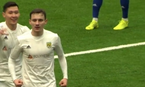 Видео второго гола Гордейчука матча Премьер-Лиги «Тобол» — «Тараз»